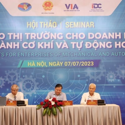 Hội thảo Kiến tạo thị trường cho doanh nghiệp cơ khí và tự động